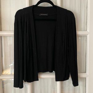 Cut Loose Black Open Front Cardigan EUC
